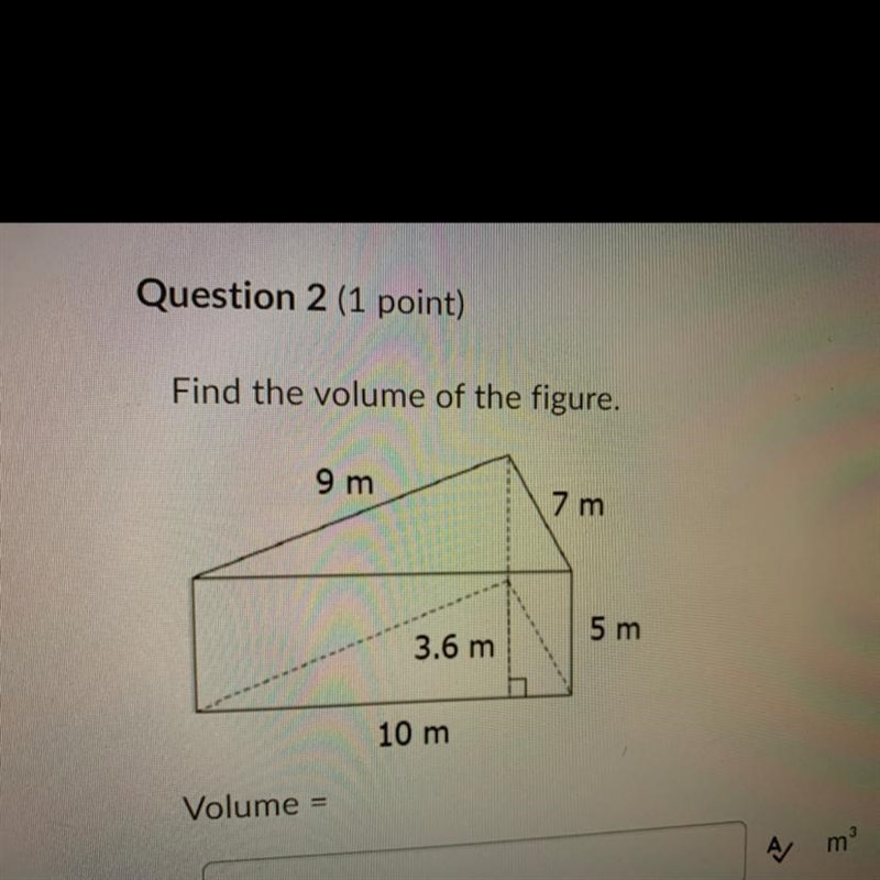 Find the volume of the figure.-example-1