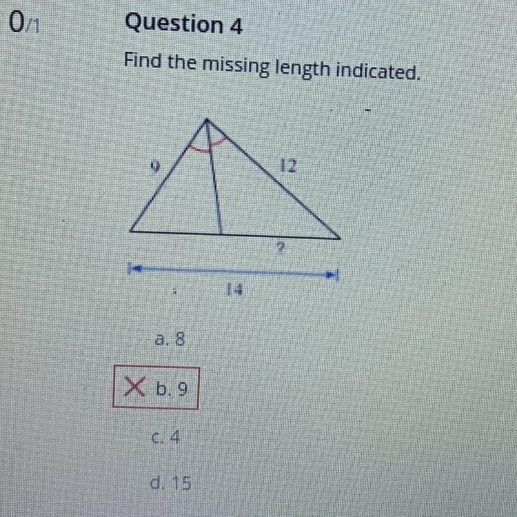 Find the missing length indicated.-example-1