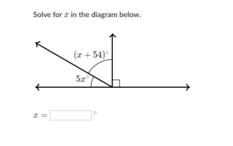 Solve for x. Show your work.-example-1