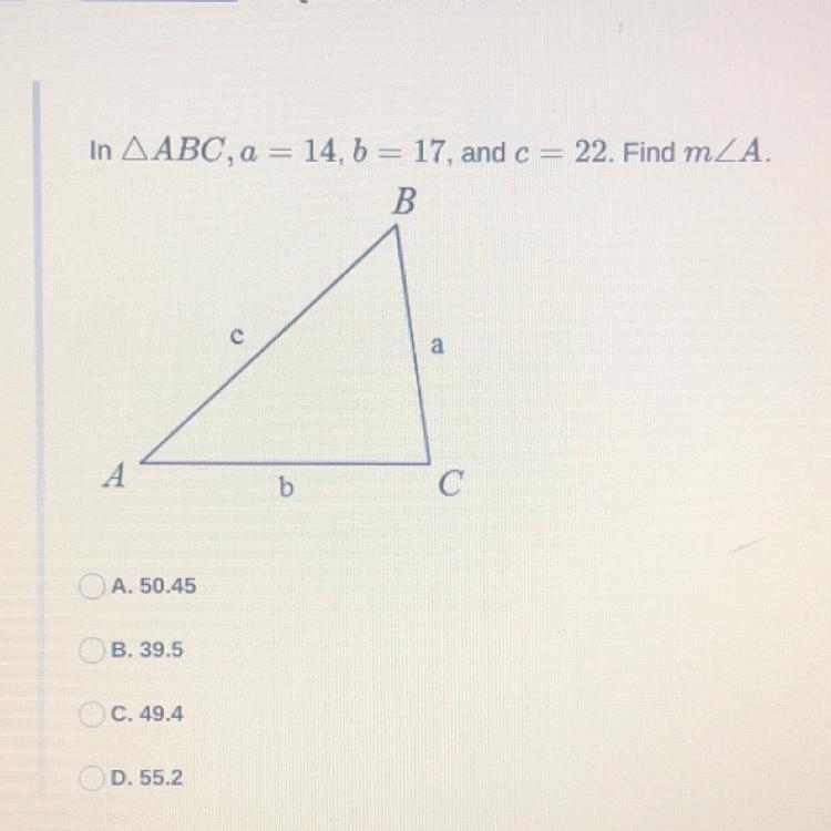 What do n the angle measure for A-example-1