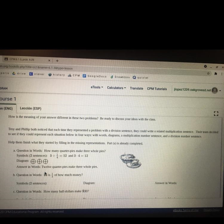 Troy and Phillip both noticed that each time they represented a problem with a division-example-1