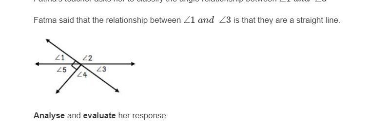 Fatma's teacher asks her to classify the angle relationship between ∠1 and ∠3 Fatma-example-1