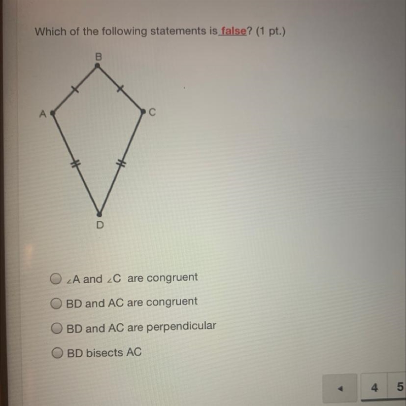 Which of the following statements is false?-example-1