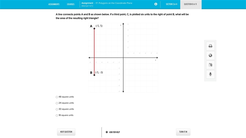 THERE IS A PICTURE! I KNOW YOU CAN SEE IT..... A line connects points A and B as shown-example-1