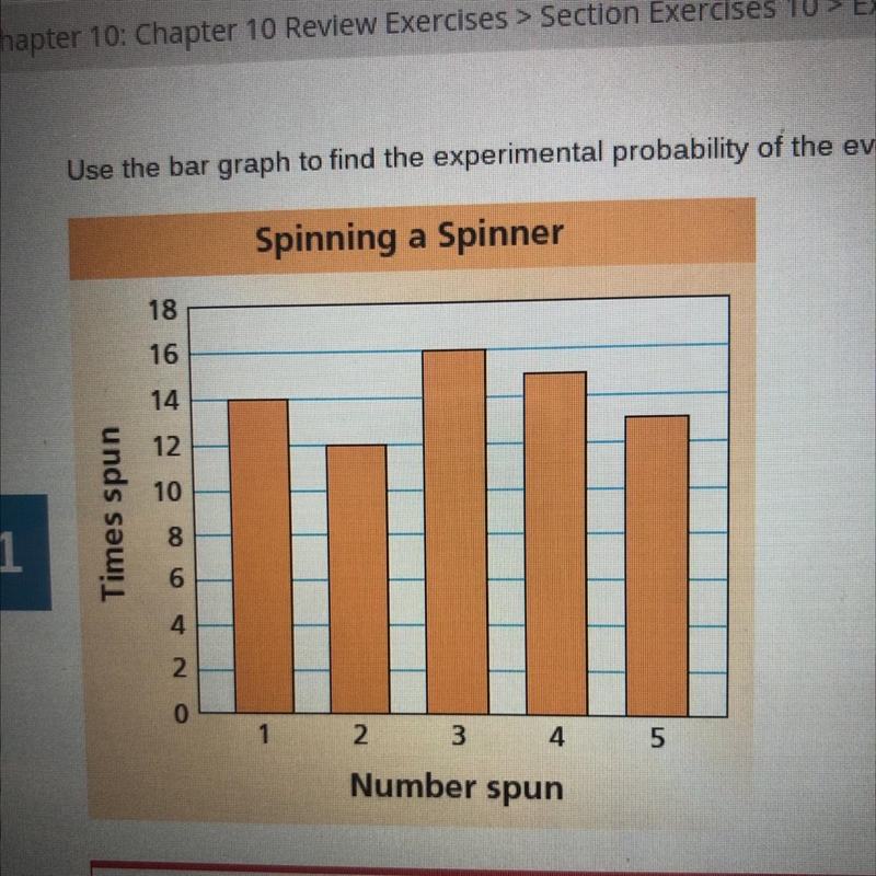 The experimental probability of spinning a number greater than 3 is-example-1