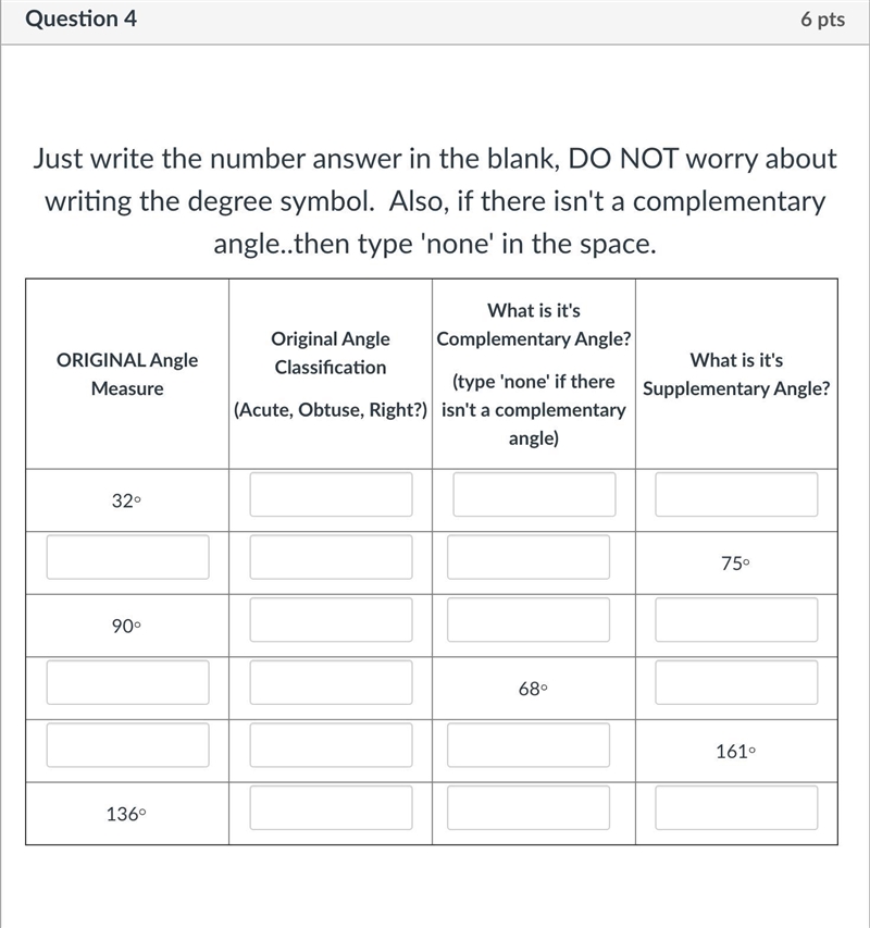 Just write the number answer in the blank, DO NOT worry about writing the degree symbol-example-1