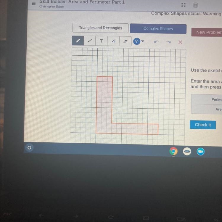 Help! Perimeter and Area please.-example-1