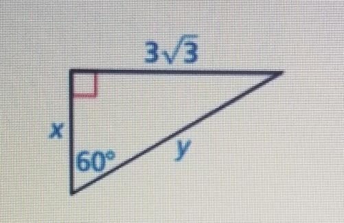 Find the values of x any y. Write your answers in simplest form.​-example-1