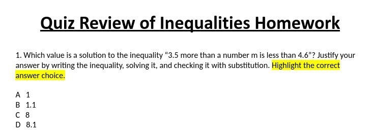 I need help i'm a 6th grader! I provided a screenshot. The math is inequalities! If-example-1