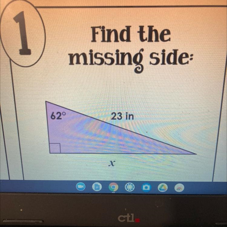 Find the missing side-example-1