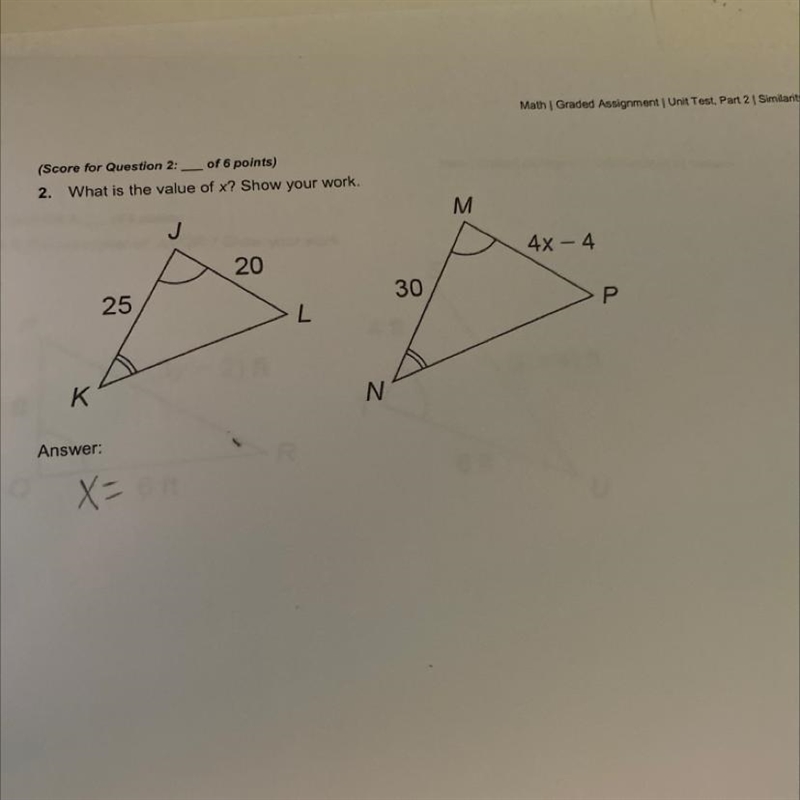 What is the value of X ?-example-1