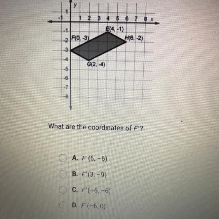 EFGH is translated 6 units to the left and 3 units up.-example-1