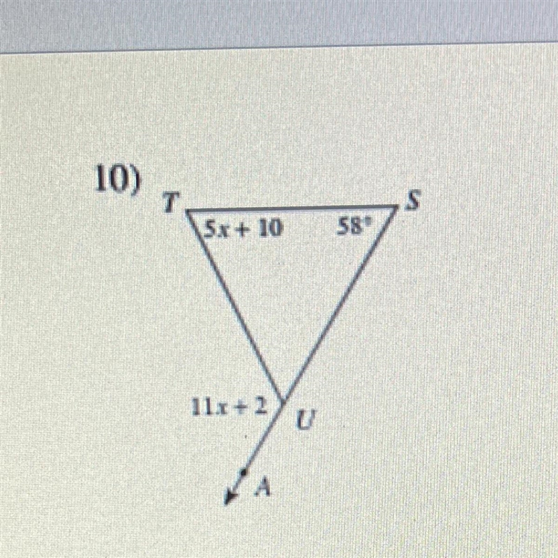 Solve for x. Show work-example-1