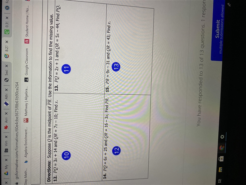 Need help with # 12 for distance/ midpoints formula. And another problem for #1 distance-example-2