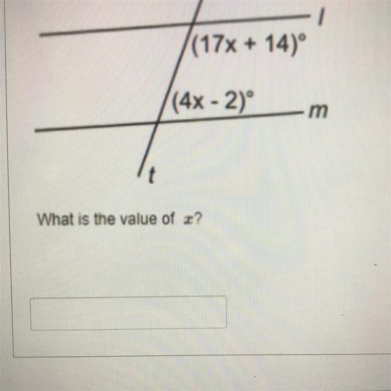 Give the diagram below find the value of x PLEASEE HELP A GIRL IS BAD AT MATH WILL-example-1