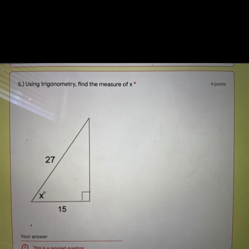 What is the measure of x-example-1