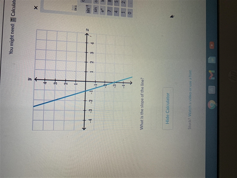 What’s the slope of the line? Please hurry please-example-1