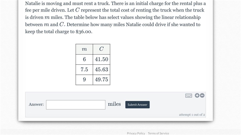 How Many Miles please help me.-example-1