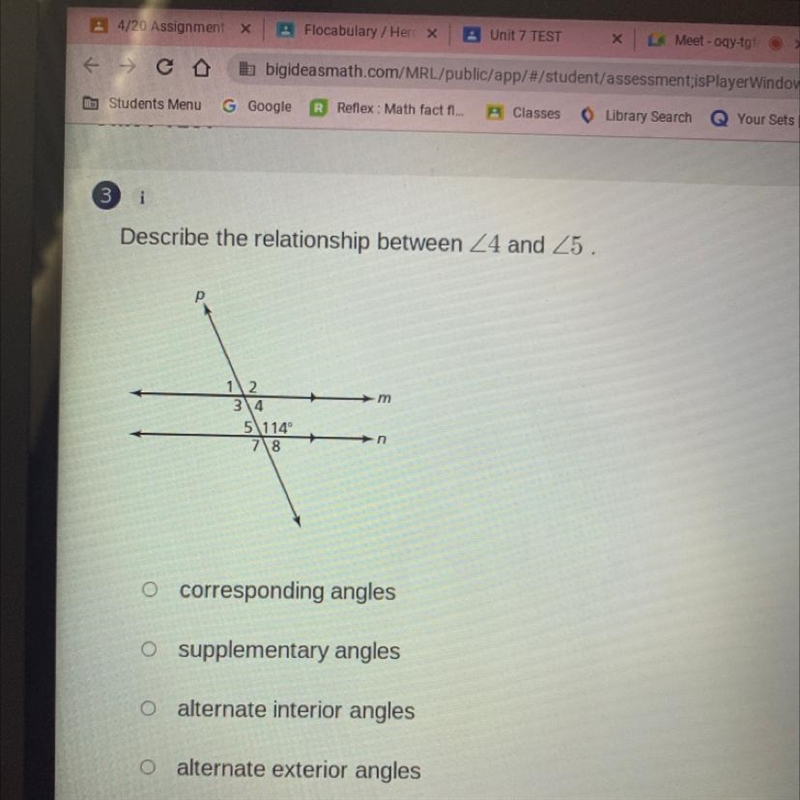 Which angles!!! Need answers 40% of my grade please and thank you-example-1