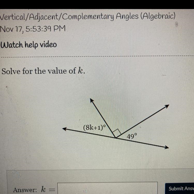 Solve for the value of K-example-1