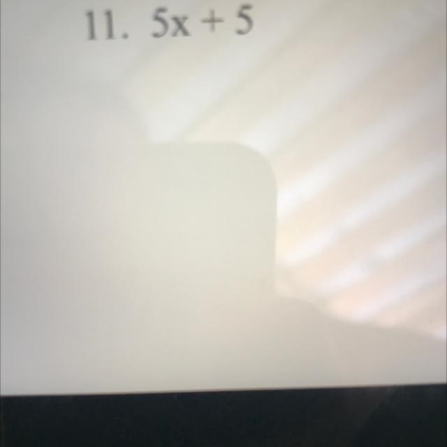 11. 5x + 5 what does it equal to-example-1