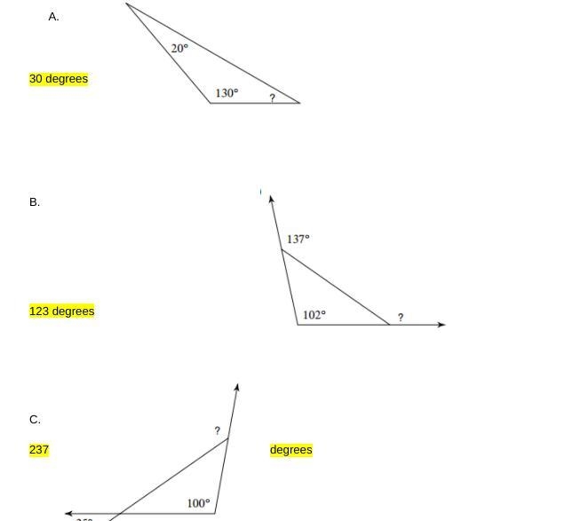 Find the missing angle marked by a ? Did I get it right? If wrong please give the-example-1