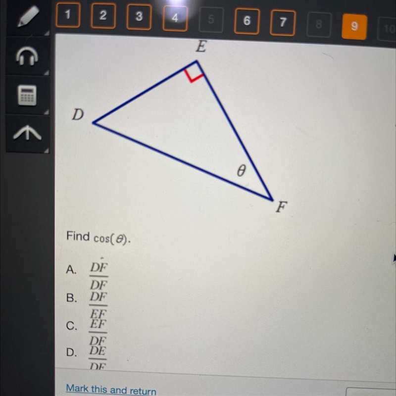 Find cos(0) Please help-example-1