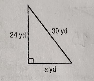 Find the missing side of the triangle using the Pythagorean Theorem.​-example-1