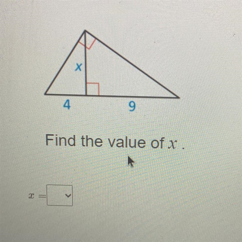 Find the value of x-example-1