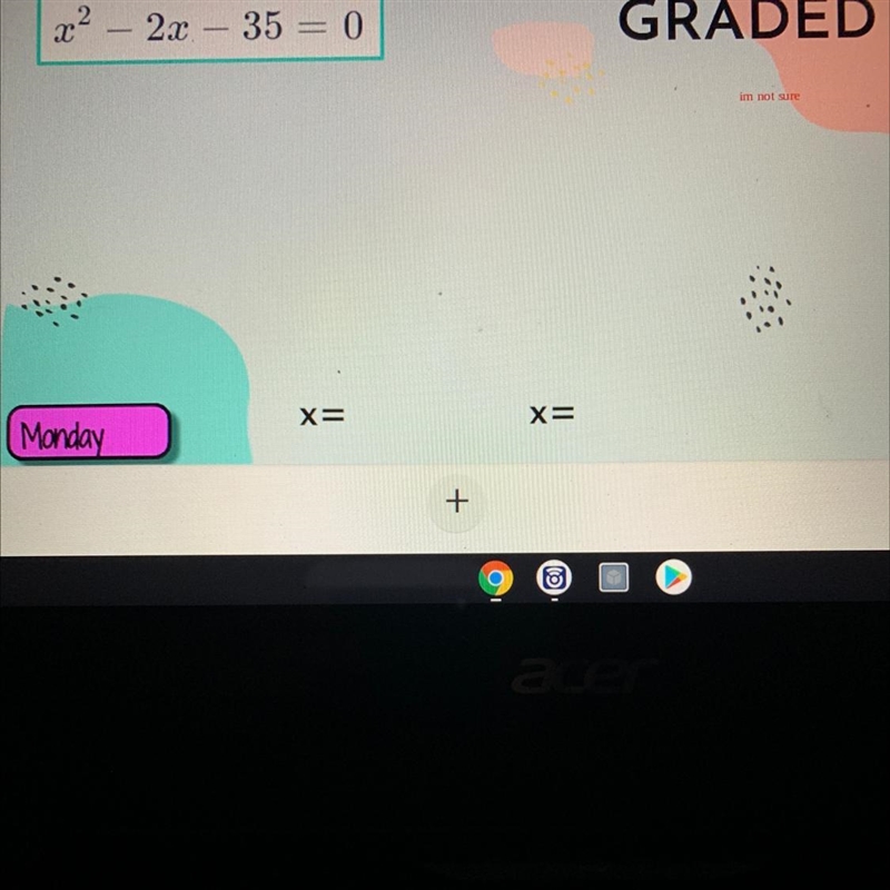 PLEASE PLEASE HELP ME !!!i need to solve this doing the zero product property-example-1