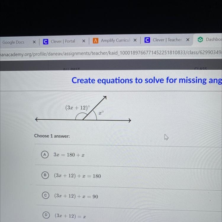 Which equation can be used to solve for x in the following diagram?-example-1