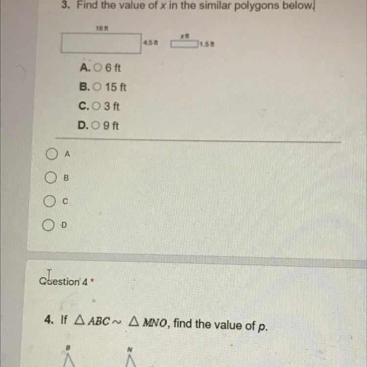 Find the value of x in similar polygons below-example-1