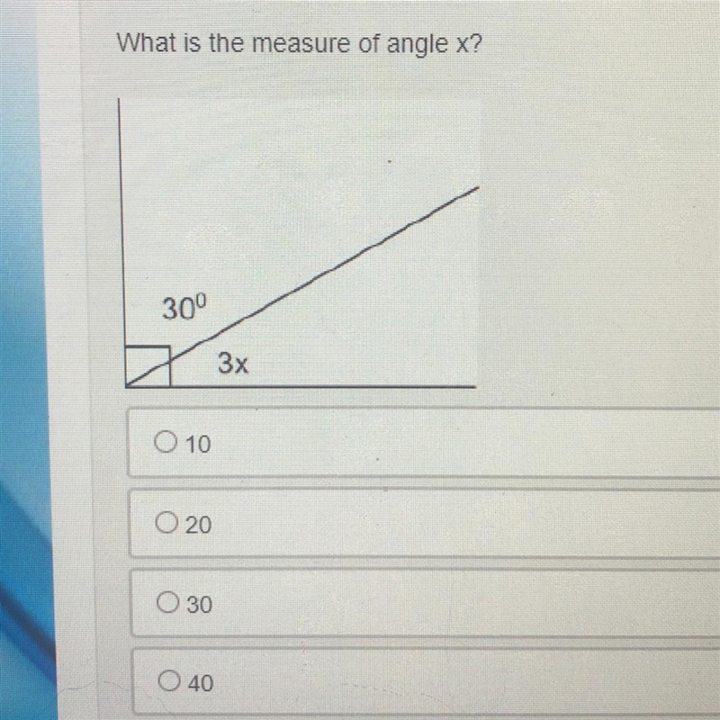 What is the measure of angle x?-example-1