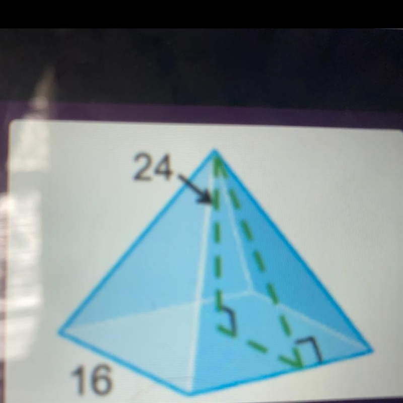 PLZZZ HELP :) 16 POINTS ‼️ ✨✨✨✨✨✨ What is the total surface area of the pyramid Round-example-1