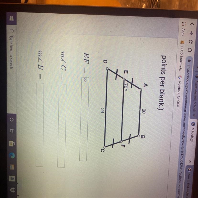 Give that each figure shown below is a trapezoid. Find the missing values.-example-1