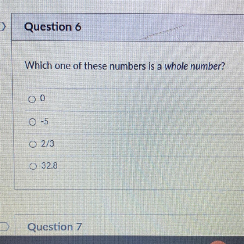 Which one of these numbers is a whole number?-example-1