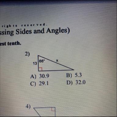 2 trig ratios missing sides and angels-example-1