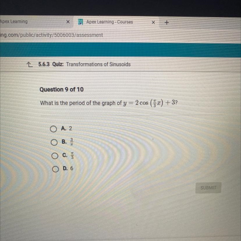 What is the period of the graph of…-example-1