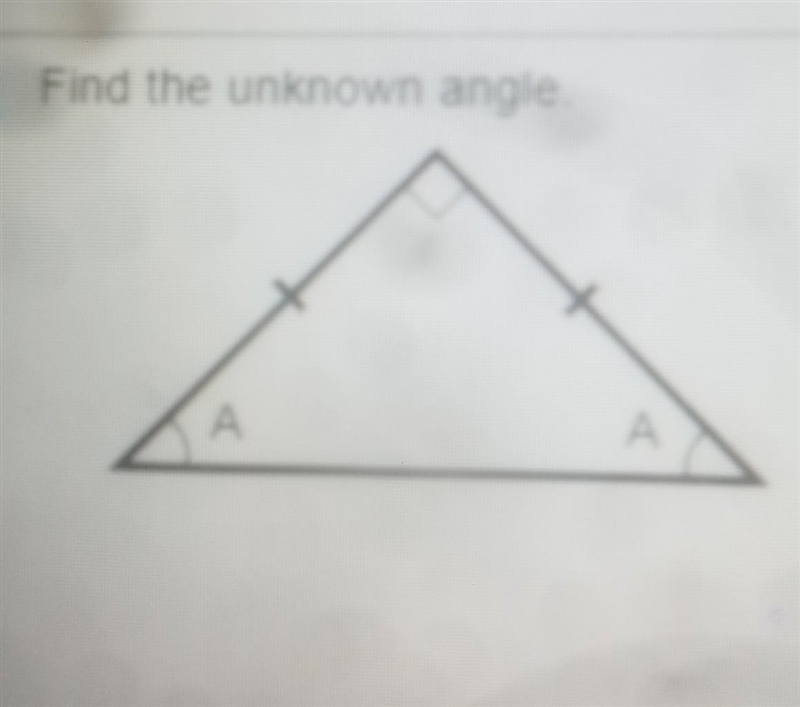 Find the unknown angle​-example-1