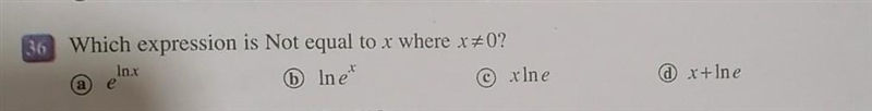 Which expression is NOT equal to x where x≠0?​-example-1