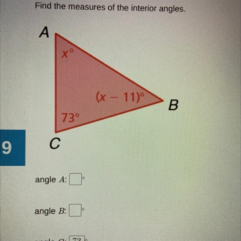 Helpp only for angle A and B thx !-example-1