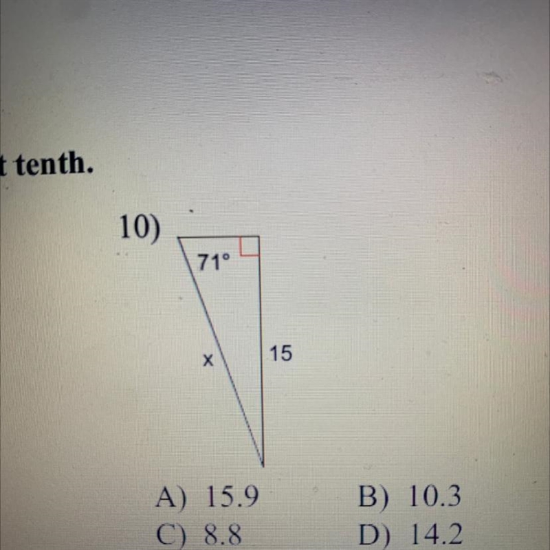 Find the missing side-example-1