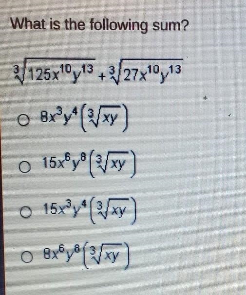 Please help!!! what is the following sum?​-example-1