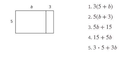 PLEASE. HELP. ME . Select all the expressions that represent the large rectangle's-example-1