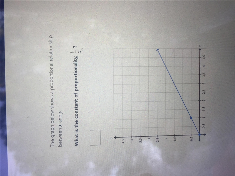 What is the constant of proportionality, y/X-example-1