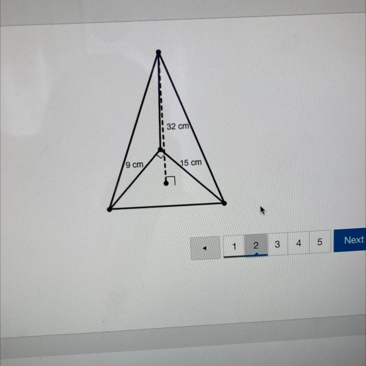 What is the volume of this. Pyramid￼ 720 cm2 1080cm2 1440 cm2 2160 cm2-example-1