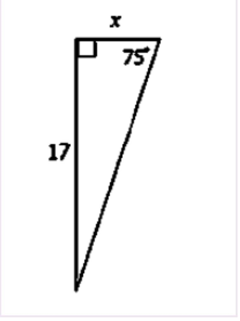 Solve for X. Round to the nearest 10th. Need to use COS, TAN, or SIN-example-1