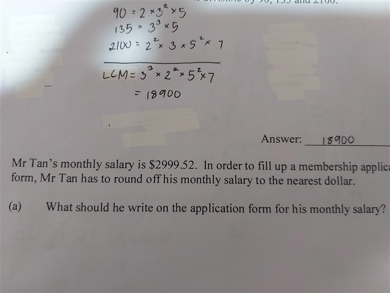 Mr Tan monthly salary is $2999.52. In order to fill up a membership application form-example-1