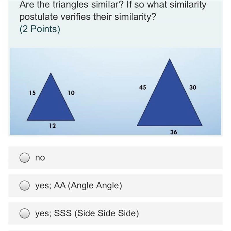 Triangle congruence and similarity. PICTURE INCLUDED* SAS, SSS, ASA, or AAS-example-1