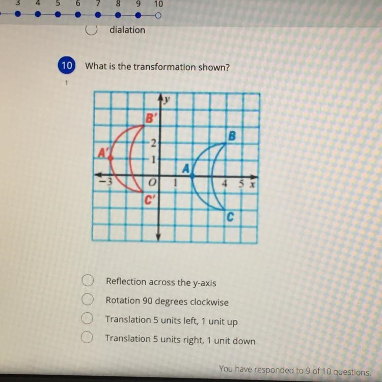 What is the transformation shown?-example-1